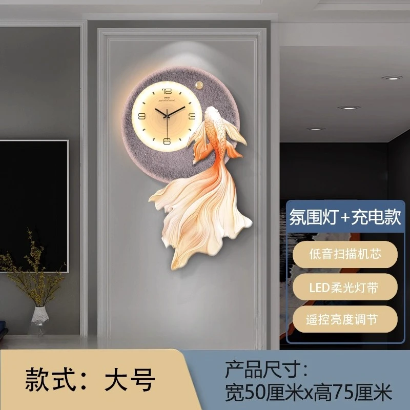 Настенные часы для гостиной, дивана, фон, настенная декоративная живопись, креативная атмосфера, часы, украшение на стену