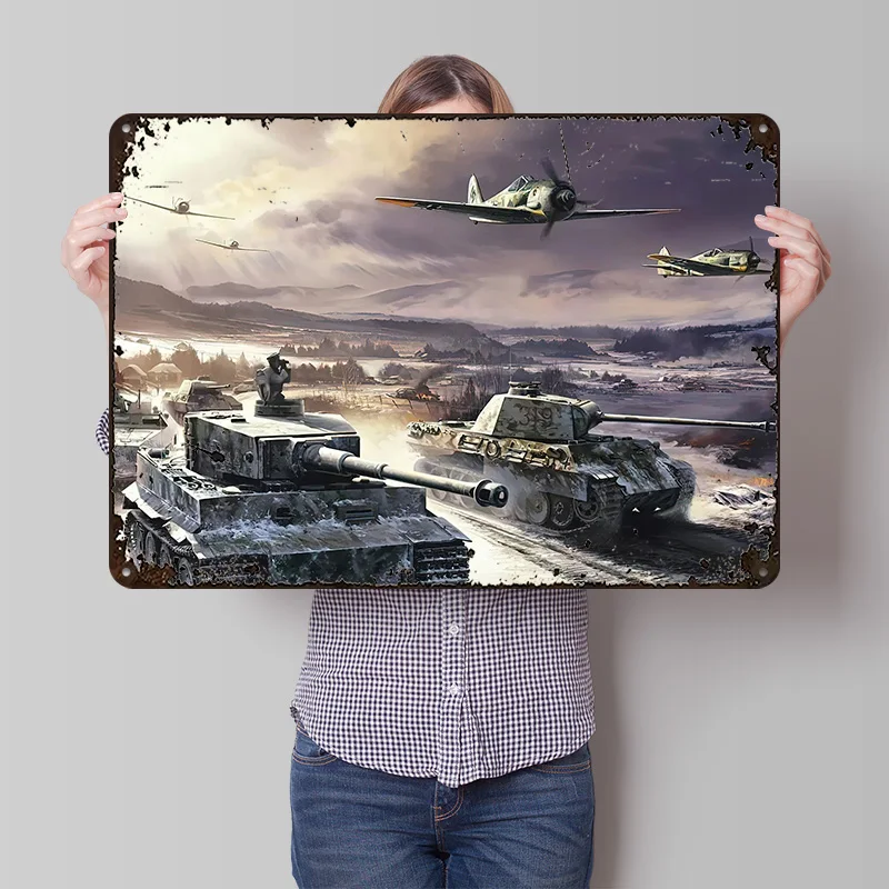 Stalingrad Metallposter, personalisierte Wandkunst, Retro-Vintage-Blechschilder für Bar-Accessoires, Wohnzimmerdekorationen, Schreibtischdeko