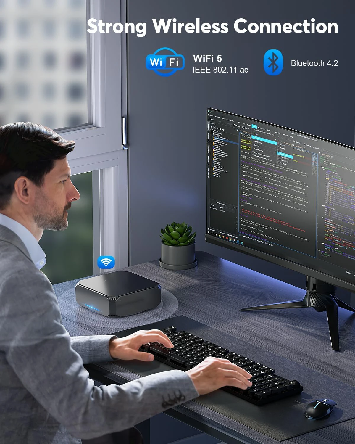 CYX AK2 Plus Mini PC Intel 12.a generación Alder Lake-N100 Mini computadora de torre Mini computadora Windows 11 compatible con 4K HD