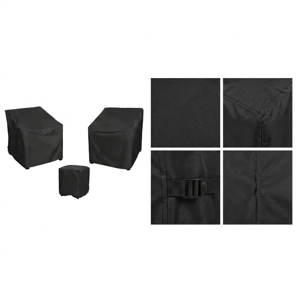 210D Oxford Waterproof Patio Furniture Cover Set With Drawstring For Outdoor Table Chair Sofa Couch Protection Garden Kits