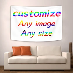 Custom Print Any Image Tapestry Banner Decoration Home Bedroom Flag Custom Tapestry