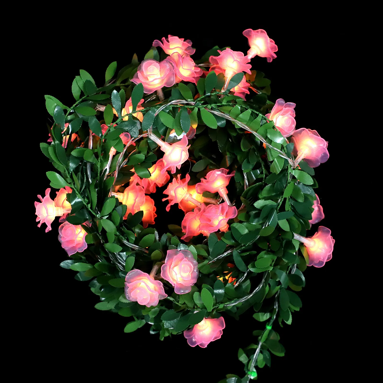 

1pc Waterproof String Festival Wreath String Light Holiday Decoration Courtyard Lamp Wreath Light