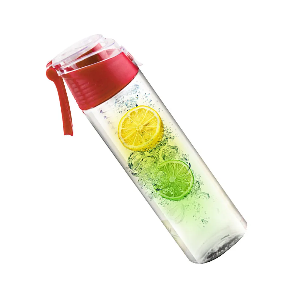 800Ml Infuser Bottle Strainer Design Leak Proof Portable Fruit Infuser Water Bottle for Travel Hiking Camping Outdoor Sports