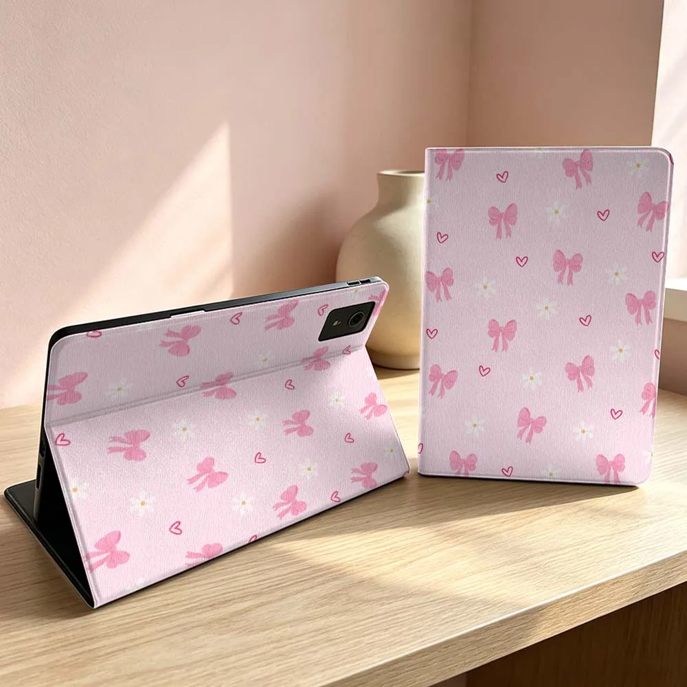 Pink bow pattern For Lenovo Xiaoxin Lenovo Tab Pad Pro Plus K11 P12 M10 Legion Y900 Y700 Inch Tablet Case Soft
