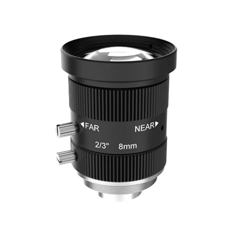 MVL-MF0828M-3MPE Machine Vision 2/3'' 10MP 8mm EFL Manual Iris C-Mount Industrial Lens