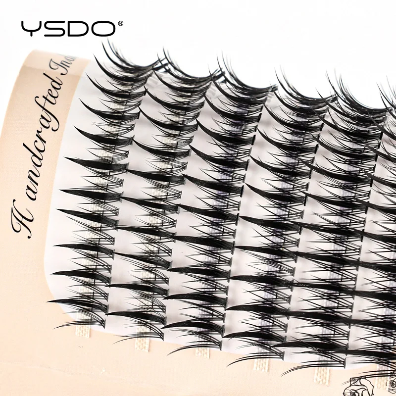 10 Boxes Wholesale Clusters False Lashes Extension Manga Individual Eyelash 246 Bundles Comic Spike Wispy Mink Lashes Make Up