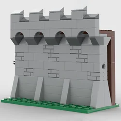 MOC Building block toy Medieval castle Assembly toy Ancient city wall gate model assembly set Creative holiday gift