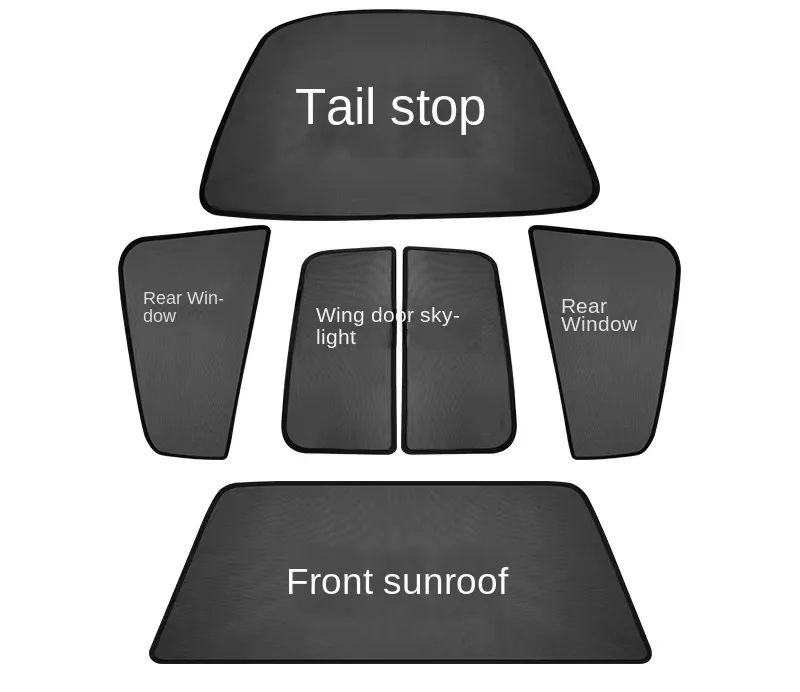 

Солнцезащитная сетка на стеклянную крышу автомобиля, накидка на люк, защита от солнца и УФ-лучей для детей