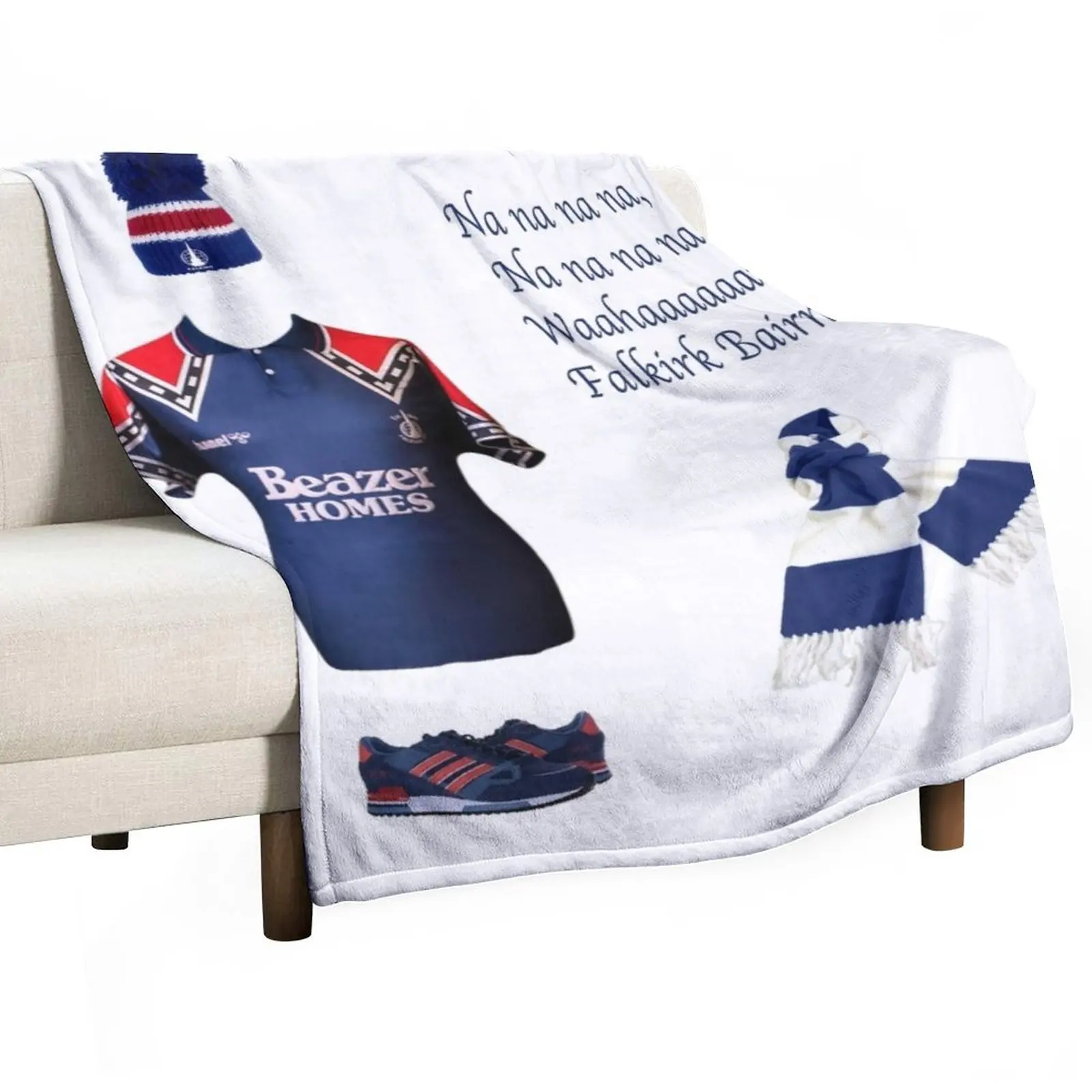 

Falkirk fc Throw Blanket Hair Blanket Fashion Sofa Blankets Flannel Blanket