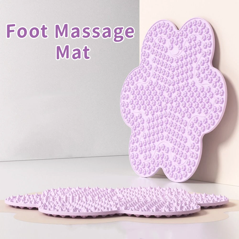 

Creative Foot Massage Mat Household Flower Shaped Feet Relaxation Massage Pad Foldable Thickened Foot Press Pad Home