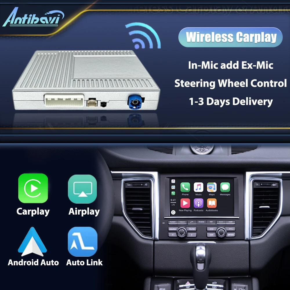 

Wireless CarPlay For Porsche Panamera 2010 11 12 13 14 15 16 Years PCM 3.1 Android Mirror Link AirPlay CarPlay Function