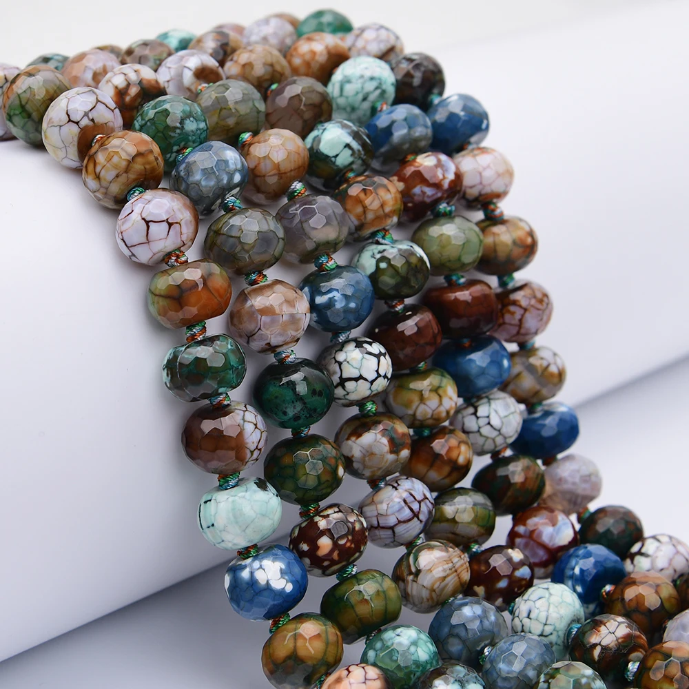 

Натуральные граненые бусины из огненного агата APDGG, разноцветные, в форме колеса, 16 дюймов, для изготовления украшений своими руками