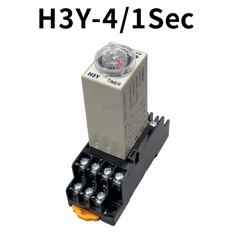 1set H3Y-4 Power On Time Delay Relay  Timer DPDT 14Pins  H3Y-4 1-60sec/ 3 Minute-60Minute  220v 110V 24V 12V