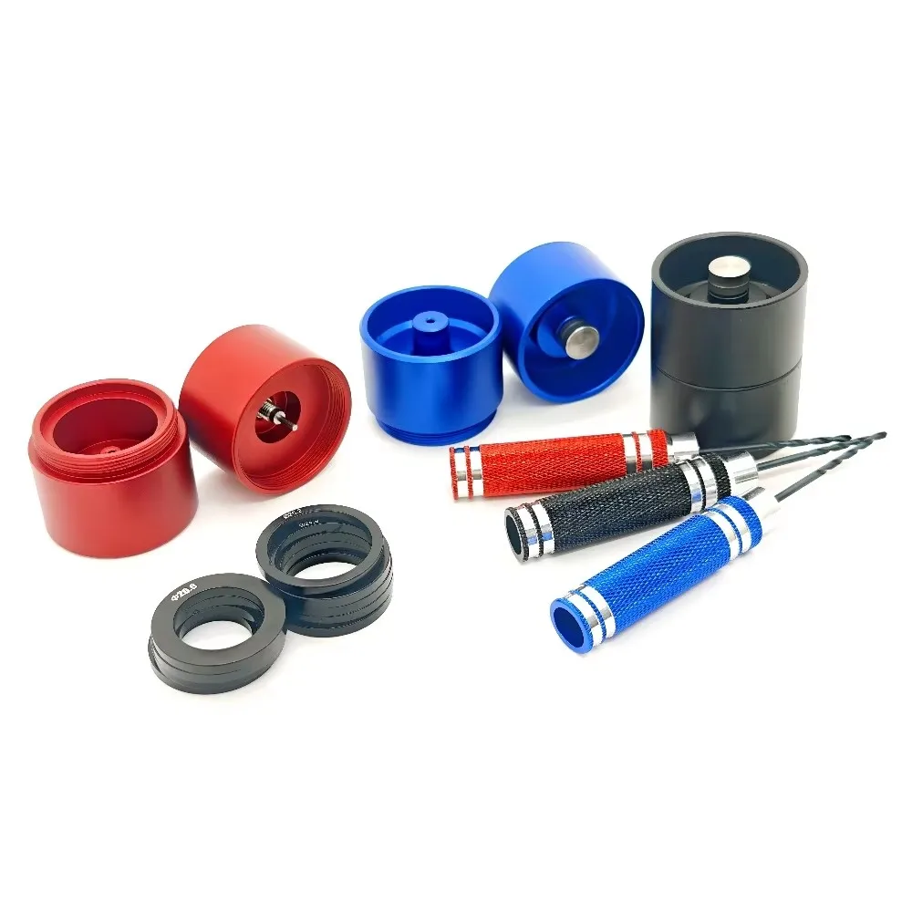 Ferramenta perfuradora de roda de liga de alumínio 4WD para pneus de carro RC – perfuração de precisão, durável e fácil de usar para modificações DIY