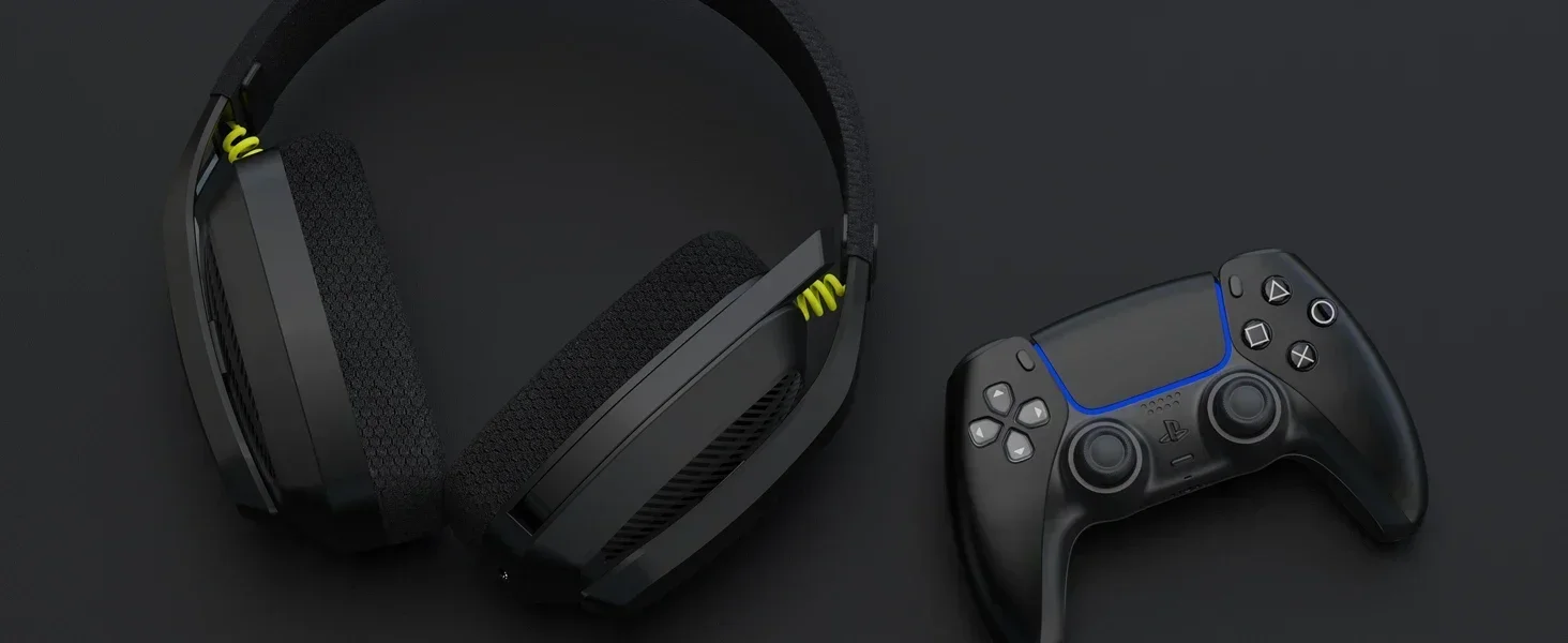 BINNUNE BW06 2,4 GHz Bluetooth-Headsets Gamer mit Mikrofon Drahtloser Gaming-Kopfhörer mit Mikrofon für PS5 PS4 PC Mac Playstation – Detail 5