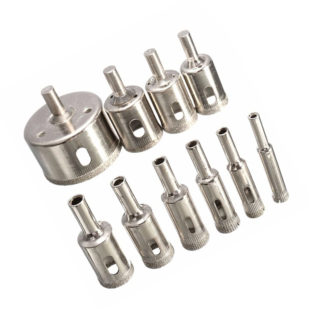 10 Pcs Hole Opener Tile Crowns Porcelain Tiles for Bit Drill Bits Ceramics Glass Metal Saw Tool Punch