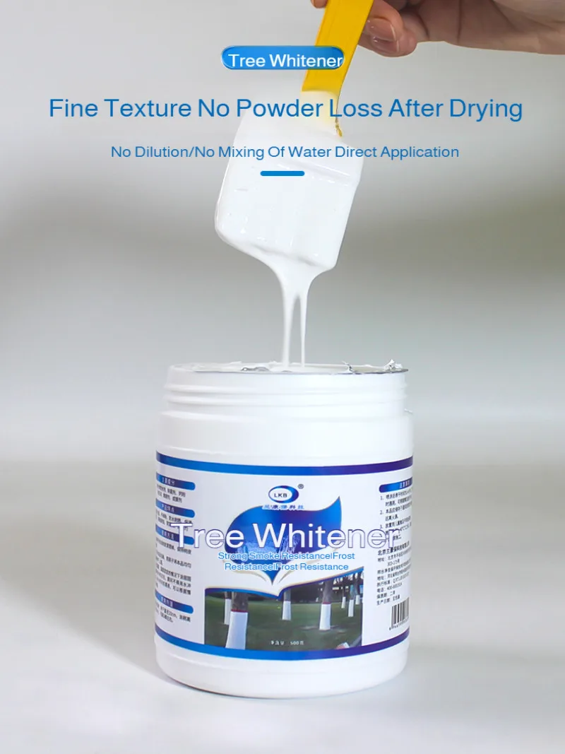 Tree White Paint - All-in-One -Freeze -Cold Protective Coating - Long-Lasting Tree trunk,branch,root,Easy Application with Brush