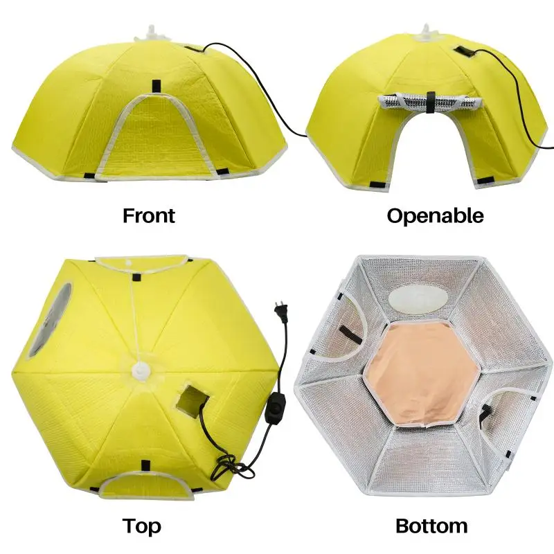 1Pcs Electric Chick Brooder Heating Cover Chick Cage Heater Chicken Warmer Easy To Install Convenient Time-Saving