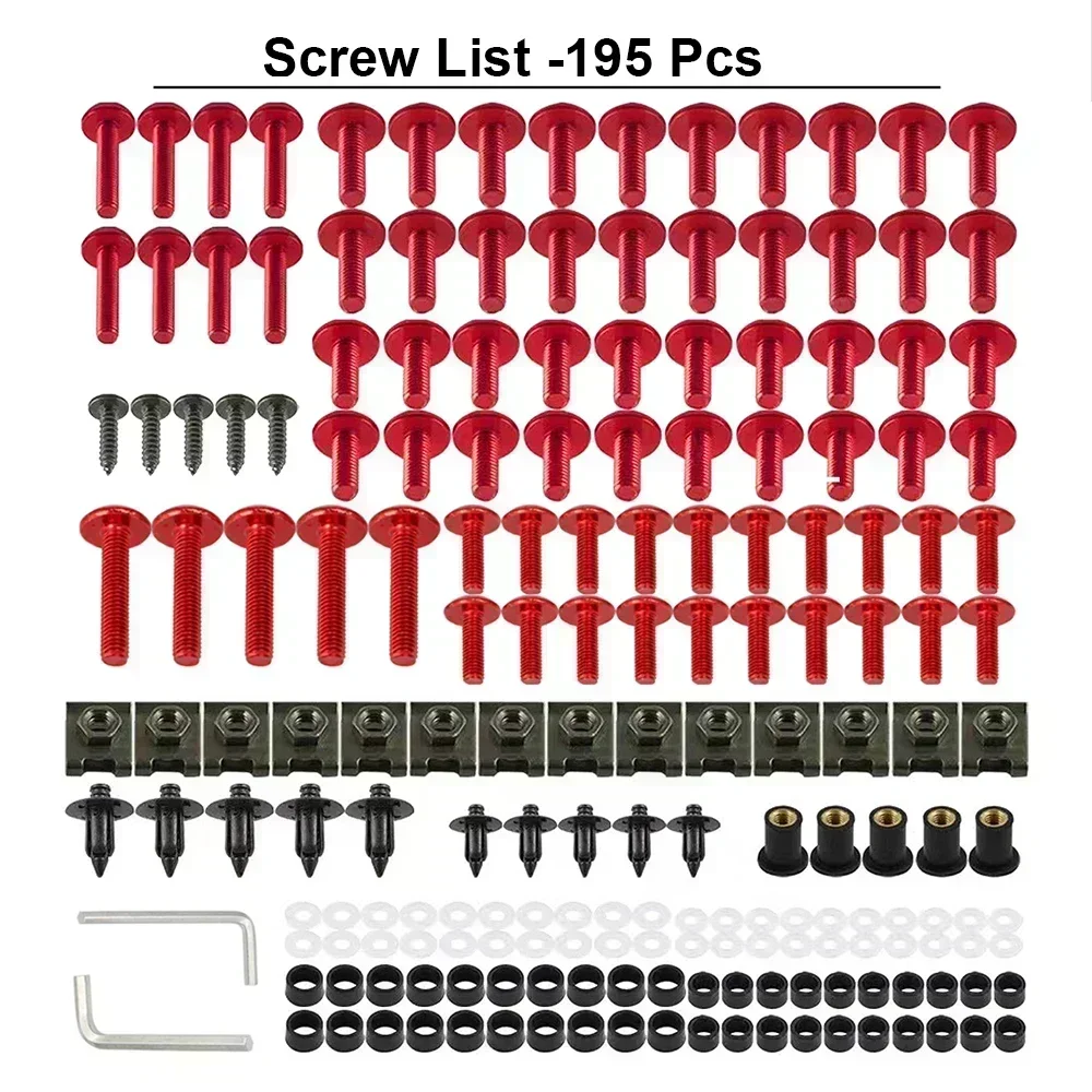 For Honda VFR800 VFR800A VFR800FI Interceptor ABS VFR1200F VFR1200FA Fairing Bolts Kit Screws Set Motorcycle Accessories