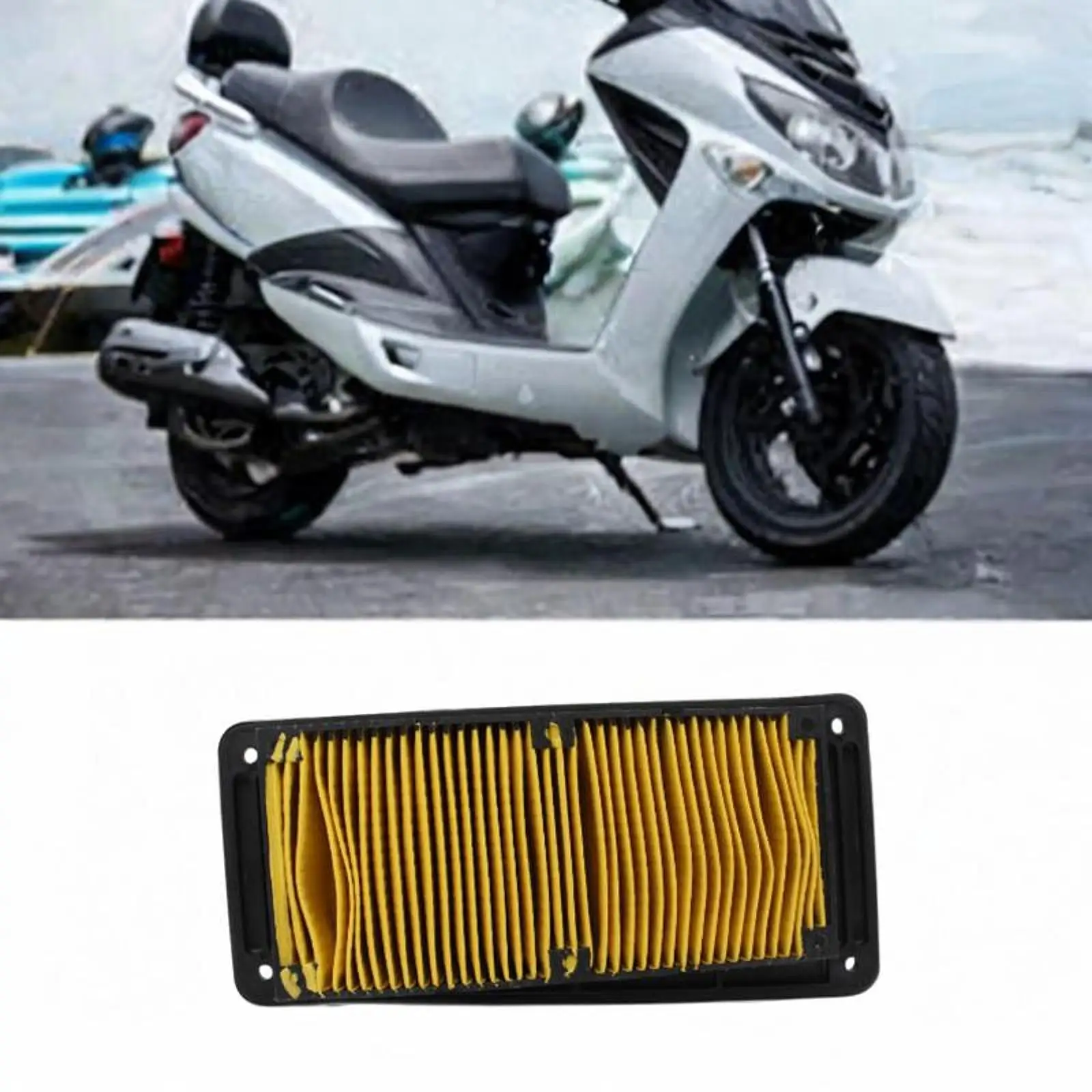 

Прочный мотоциклетный воздушный фильтр для SYM Joyride S 125 200i GTS EVO 125 RV EFI 180, практичный полипропиленовый бумажный материал, легко подходит