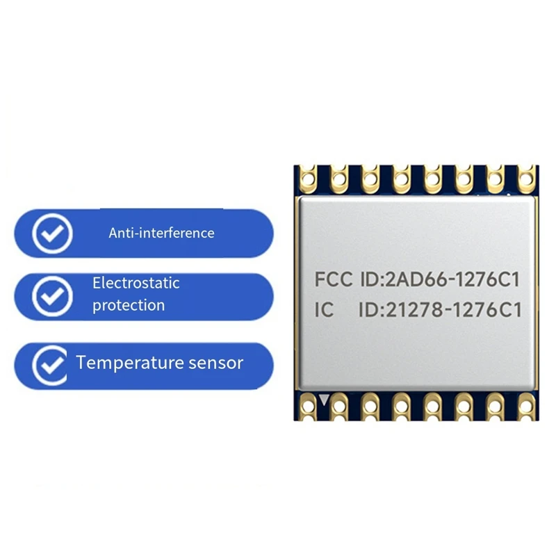 LoRa Wireless Transmission Module SX1276 Module LoRa1276-C1100mW 20dBm 915MHz-A63M