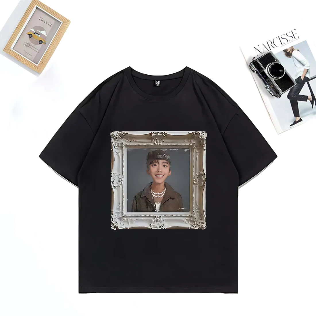 Футболка с принтом J-hope Mona Lisa Single 2025, хлопковая летняя женская и мужская винтажная футболка с коротким рукавом, унисекс, корейская модная футболка