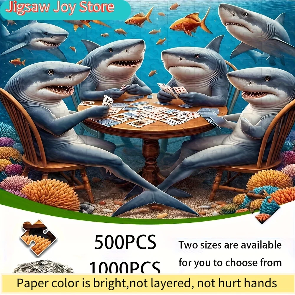 

500/1000pcs Adult Puzzle | High-Quality, Stress-Relieving Fun Family Game, Ideal for Birthdays, Christmas, Halloween, and Gift