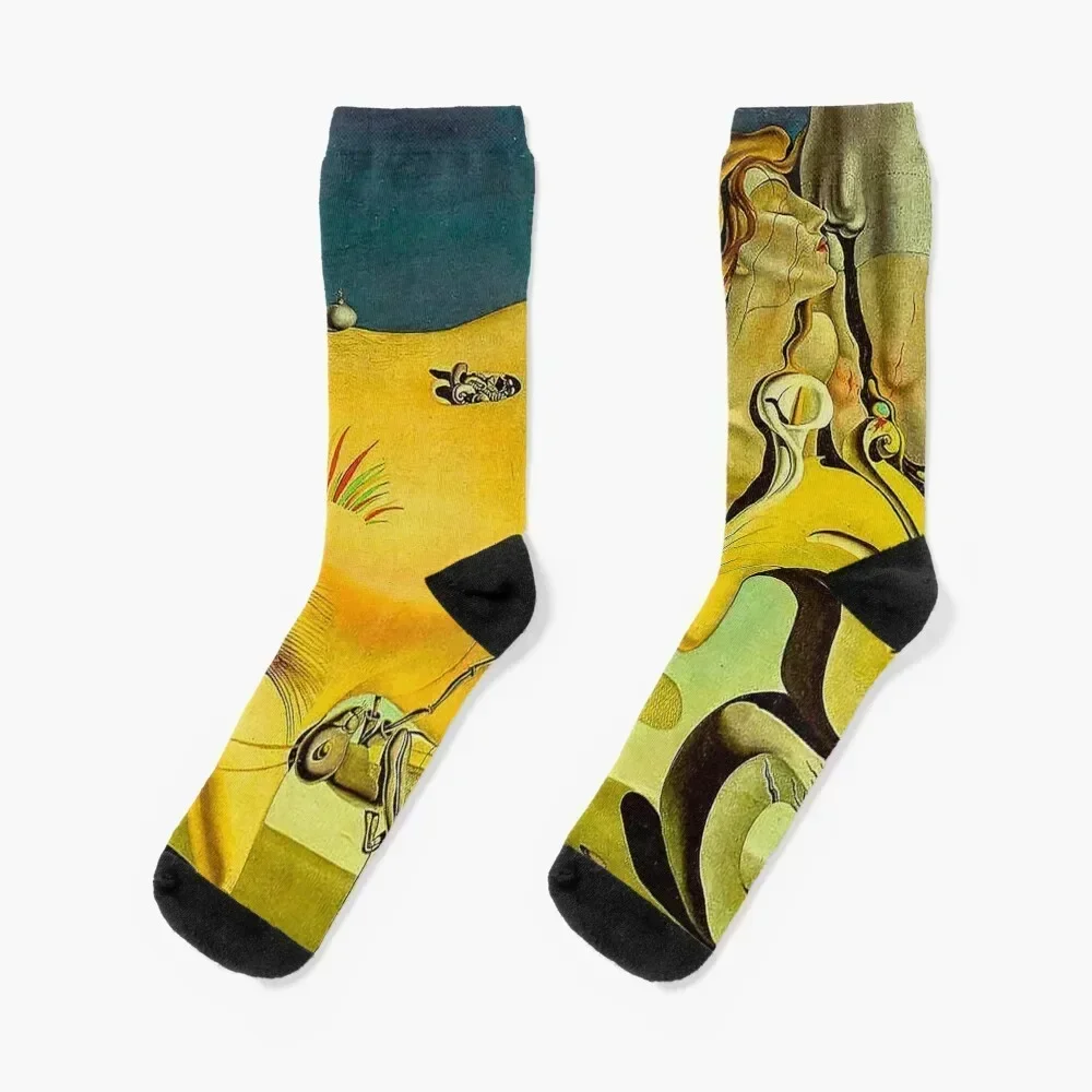 

The Great Masturbator Salvador Dali Socks Christmas christmass gift Stockings compression Socks Women Men's