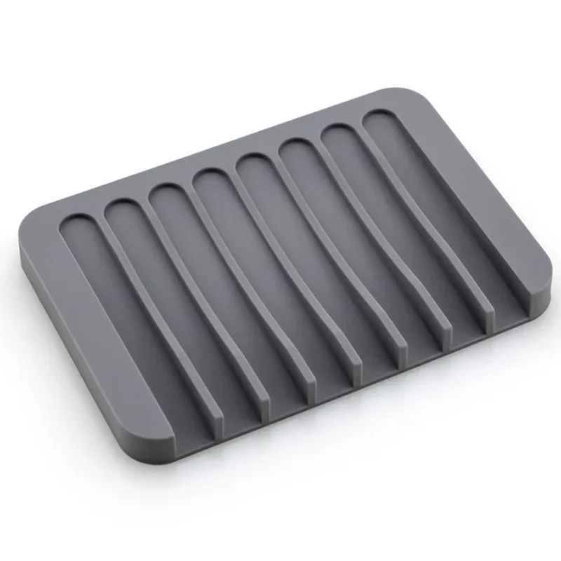 Creative Silicone Holder Candy Color Draining Organizer Home No Installation Box Soap Dish Bathroom Accessories