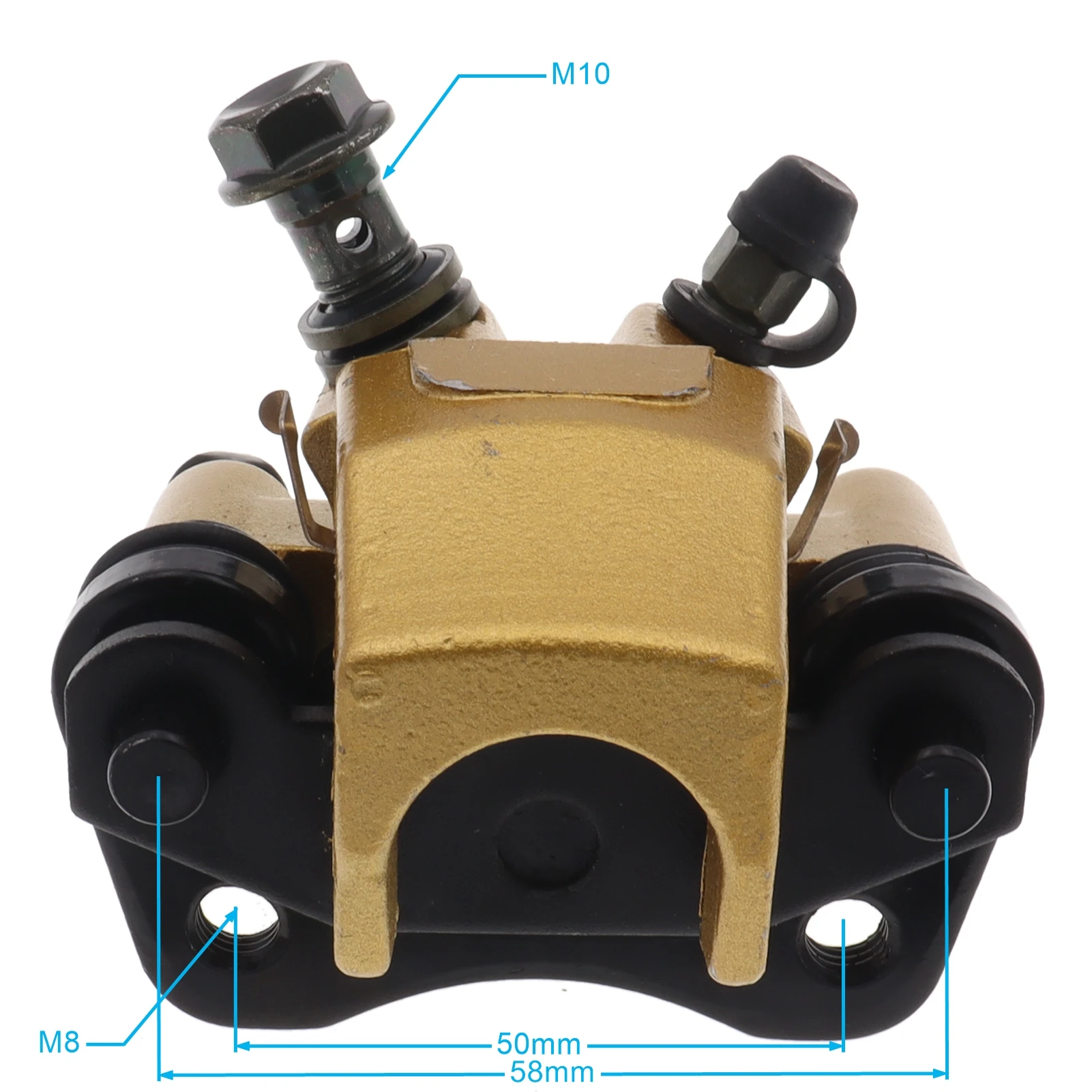 New High Performance 50mm Gold M10 Disc Brakes Front Brake Caliper Pump for ATV Dirt Pit Bike Motorcycle