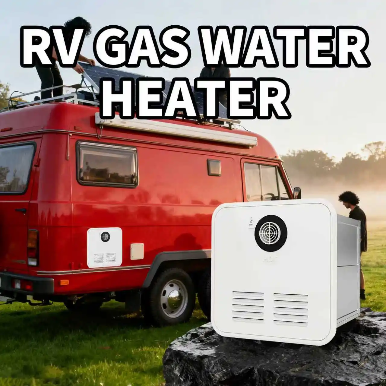 SEFFY Natural Gas Constant Temperature Camping RV/Car Use Gas Tankless Instant Water Heater with Remote Controller