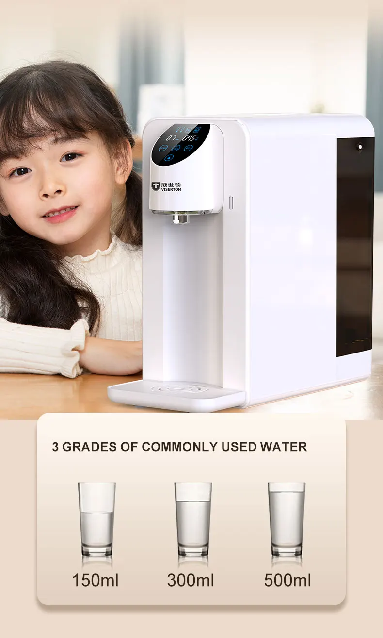 جهاز تنقية المياه بالتناضح العكسي الأوتوماتيكي الفاخر 2025 - ترشيح 5 مراحل مع موزع ساخن وبارد