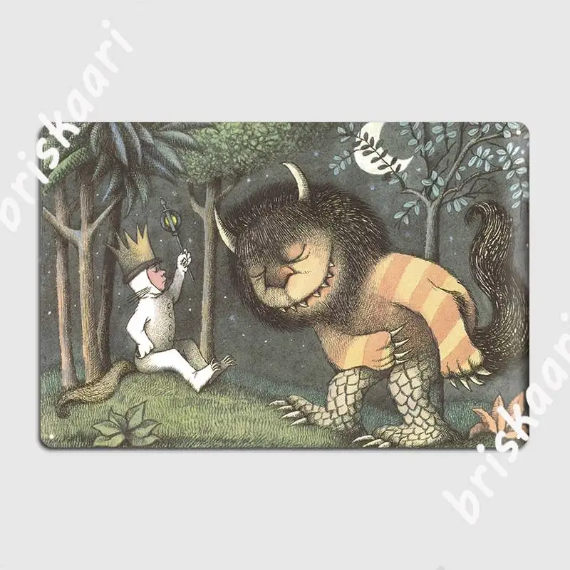 Where The Wild Things Are Poster Metal Plaque Printing Garage Decoration Club Bar Club Party Tin Sign Poster