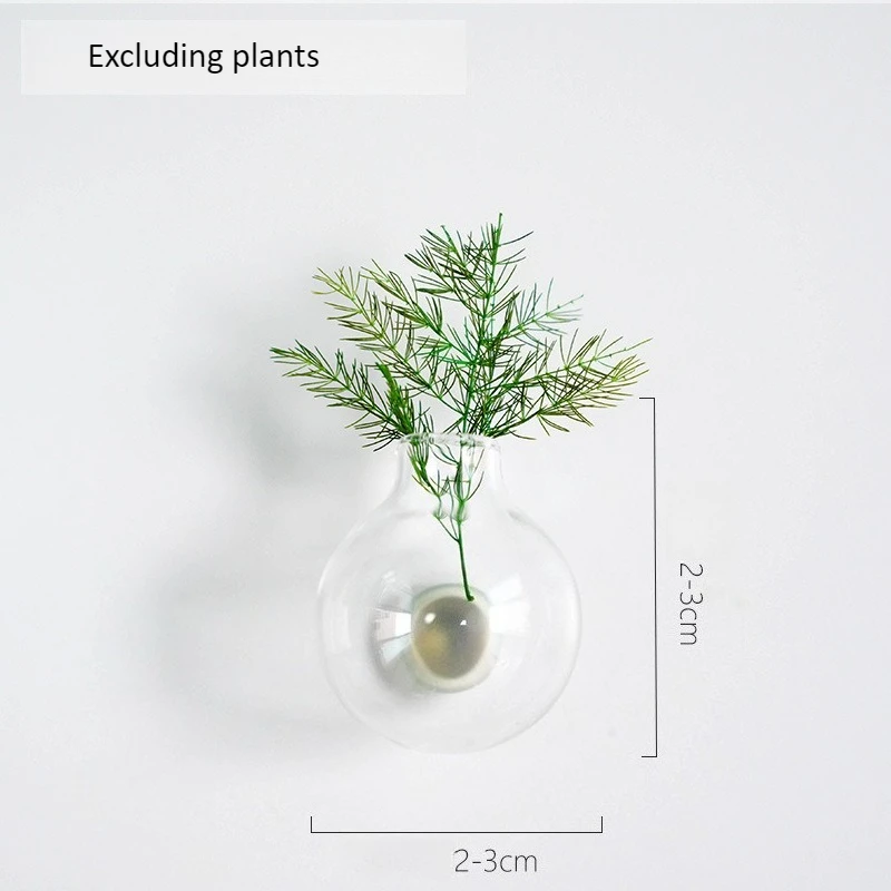 3/8pc mini vaso de flores cerâmica 3d geladeira magnética adesivo para decoração casa planta geladeira ímã criativo durável vaso de flores