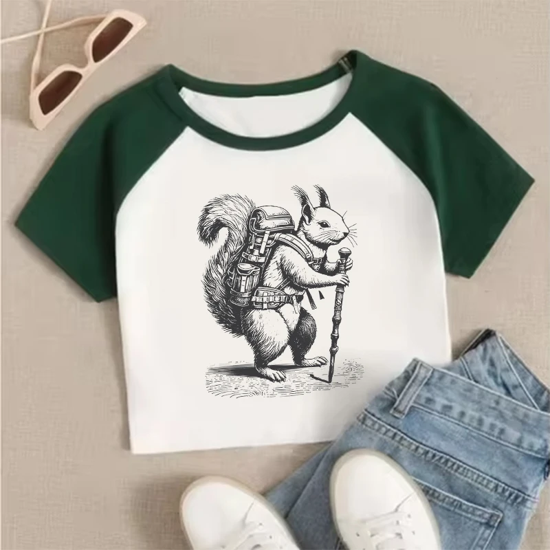 패션 슬림 빈티지 미학 티셔츠 여성 여름 90년대 스트리트웨어 다용도 캐주얼 티셔츠 하라주쿠 펑크 고딕 섹시 크롭 탑