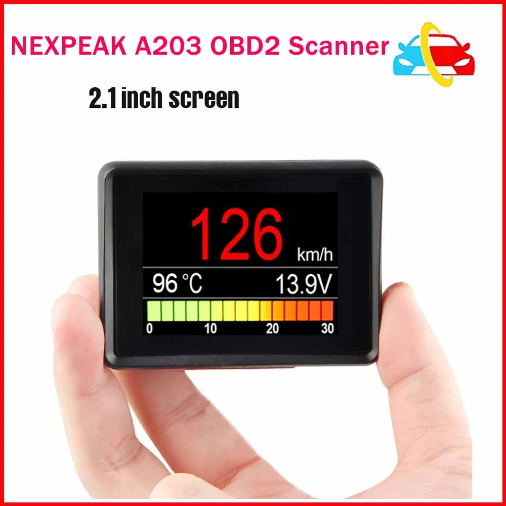 

NEXPEAK A203 OBD2 On-board Computer Car Digital Computer Trip Display Speed Fuel Consumption Temperature Gauge OBD2 Scanner