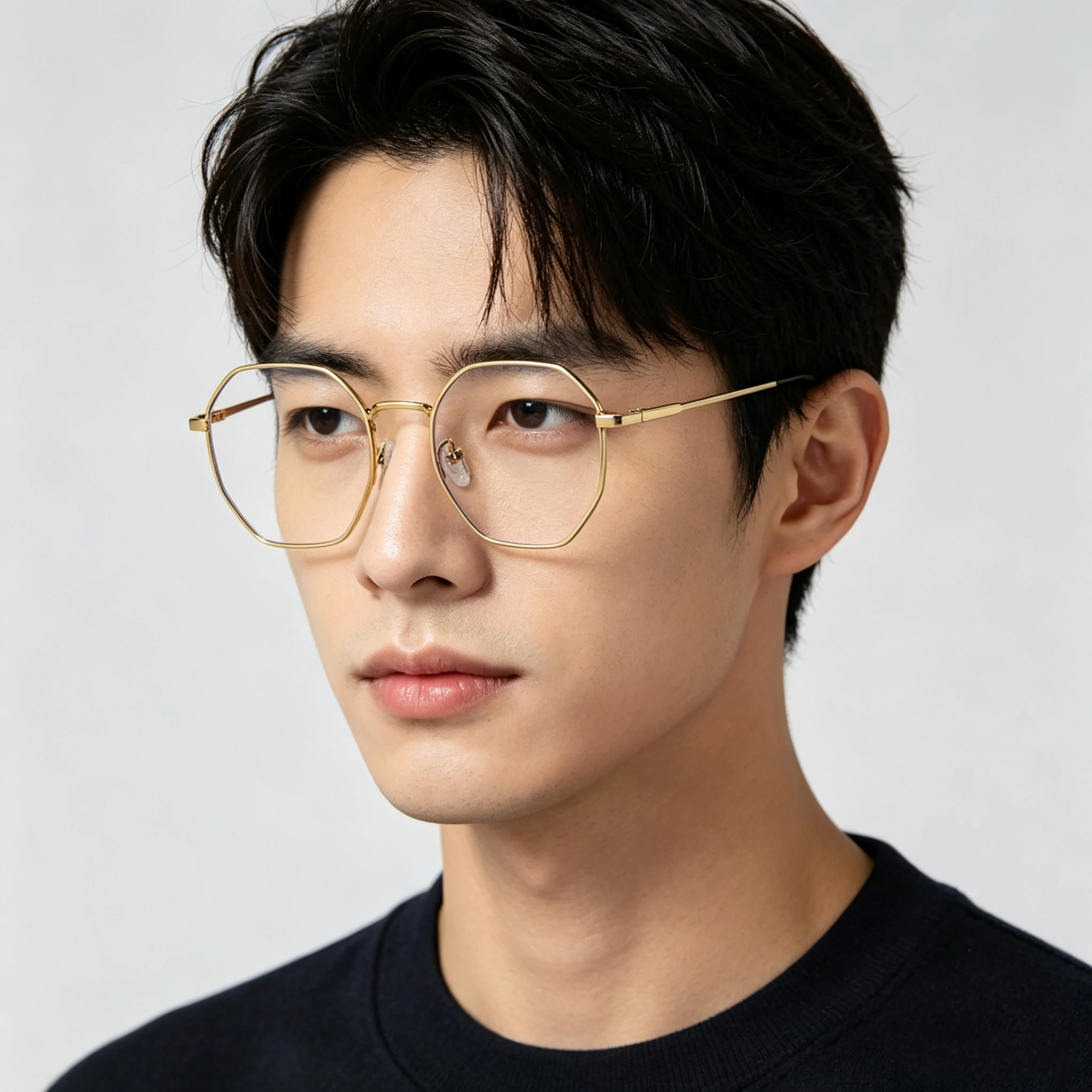 Fashion Octagonal Polygon Anti Blue Light Eyeglasses For Men Women Clear Lens Optical Eyewear Metal Glasses Computer Phone Use