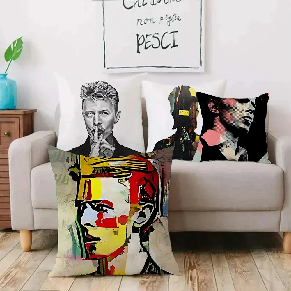 B-Bowies Pillow Covers Cartoon Sofa Decorative Home Double-sided Printing Short Plush Cute Cushion Cover