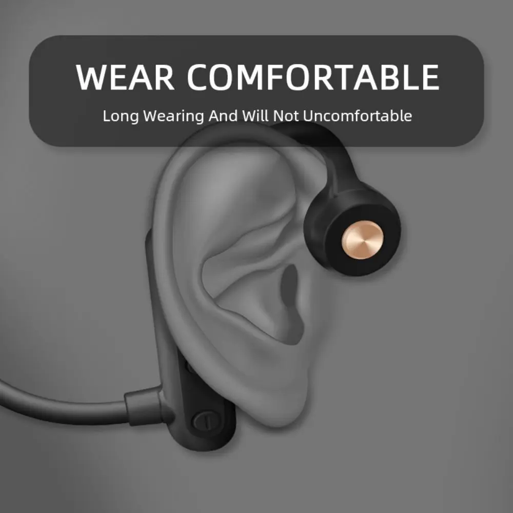 Bone Conduction Wireless  In-Ear Ear Hook Sports Headphones BT Compatible Earbuds with Microphone fone de ouvido