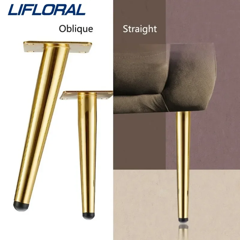 

1Pcs 10/12/15cm New Furniture Legs Coffee Table Legs Black Golden Metal Home DIY Projects Sofa Leg TV Cabinet Leg Chair Leg