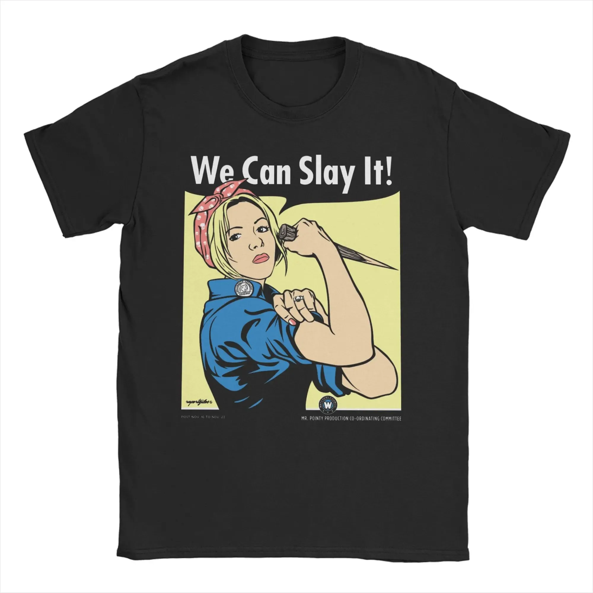 بافي مصاصي الدماء القاتل بافي مصاص الدماء القاتل طباعة تي شيرت للجنسين Sunnydale القتلة القطن Crewneck تي شيرت المتضخم