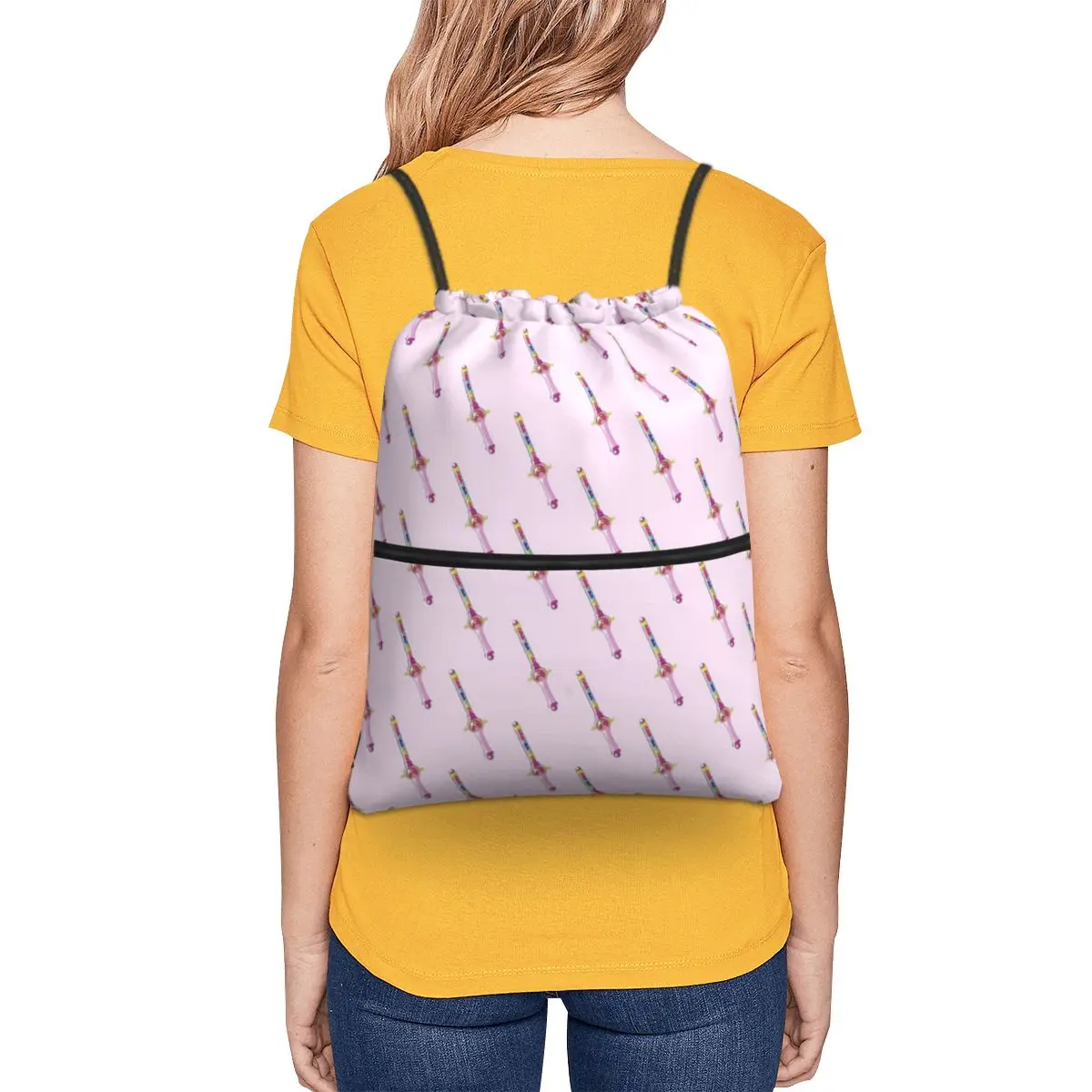 Mochilas portáteis mágicas Dorwand Saco de cordão, Bolso de pacote multifuncional, Sacos diversos para estudantes escolares