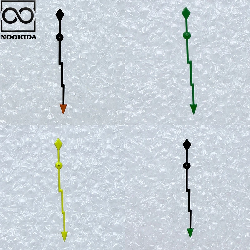 Manecillas de reloj NOOKIDA plateadas, naranjas, rojas y verdes, aptas para el movimiento NH35/NH36