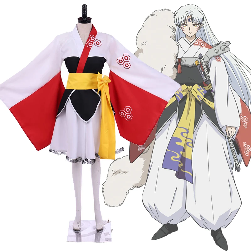 

Sesshoumaru Cosplay Costumes Anime Inuyasha Kimono Halloween Carnival Party Stage Performance For Male Girls