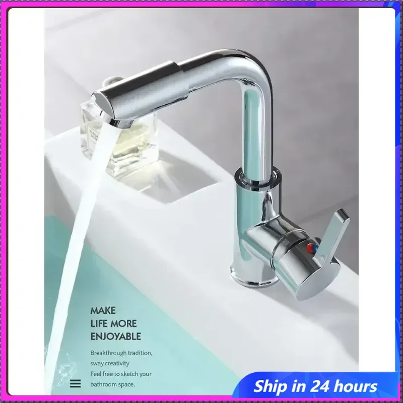 

High Quality Bathroom Faucet Sink Faucet Bar Sink Dual-use Faucet Single Handle Stainless Steel Two-in-one° Rotate
