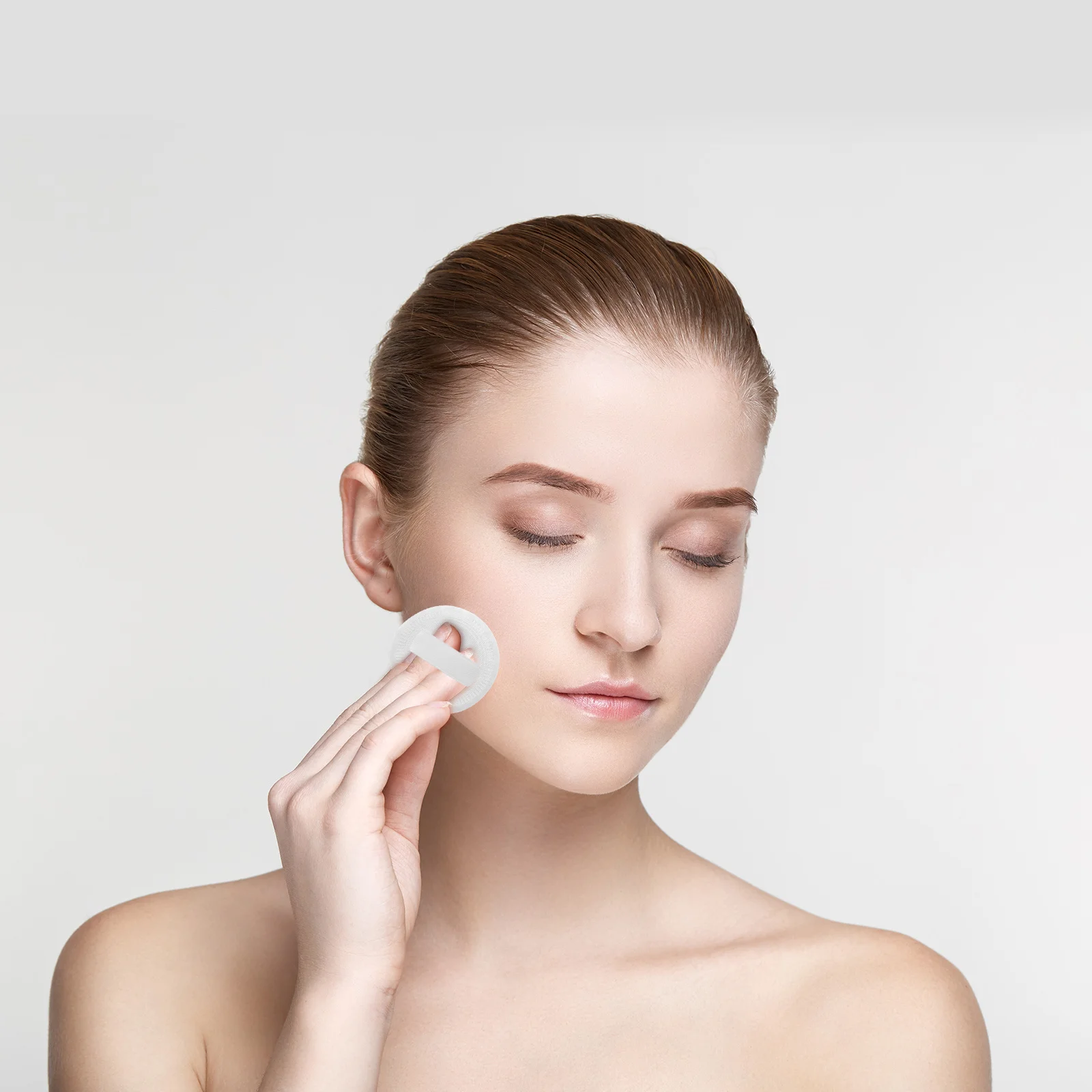 12pçs almofadas de pó redondas pequenas de sopro de maquiagem, ferramentas macias e flexíveis para aplicação de cosméticos faciais, acessório de maquiagem