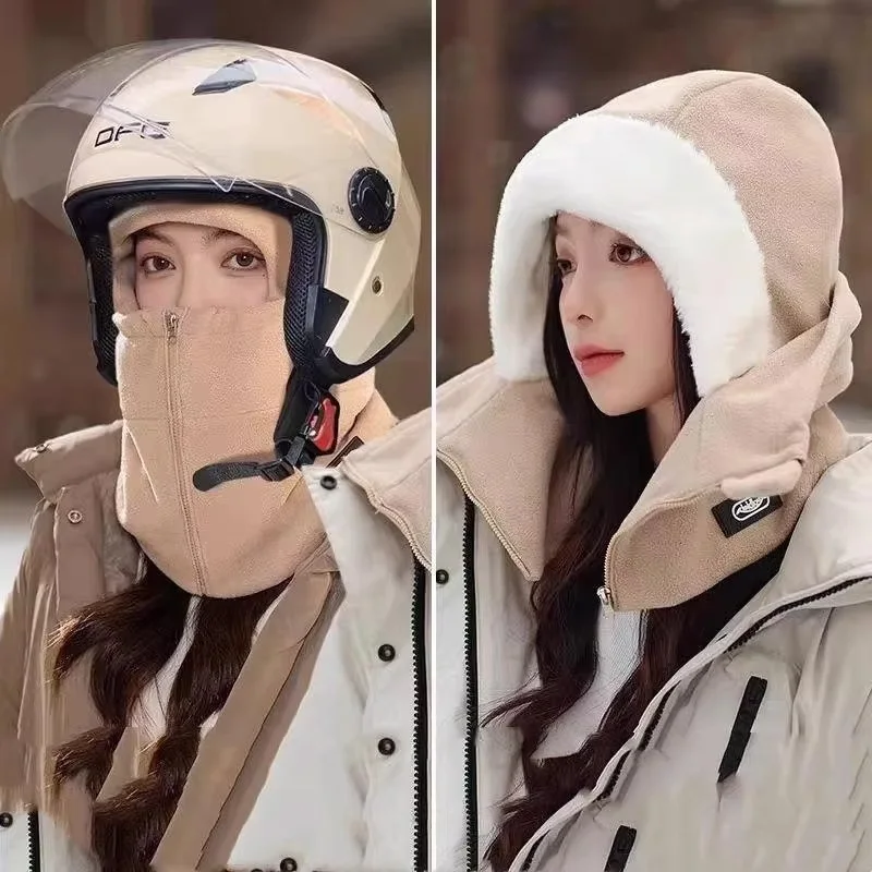 

Thermal Fleece Balaclava Windproof Full Face Cover Warm Neck & Ear Warmer Durable for Skiing, Cycling, Hiking & Motorbikes
