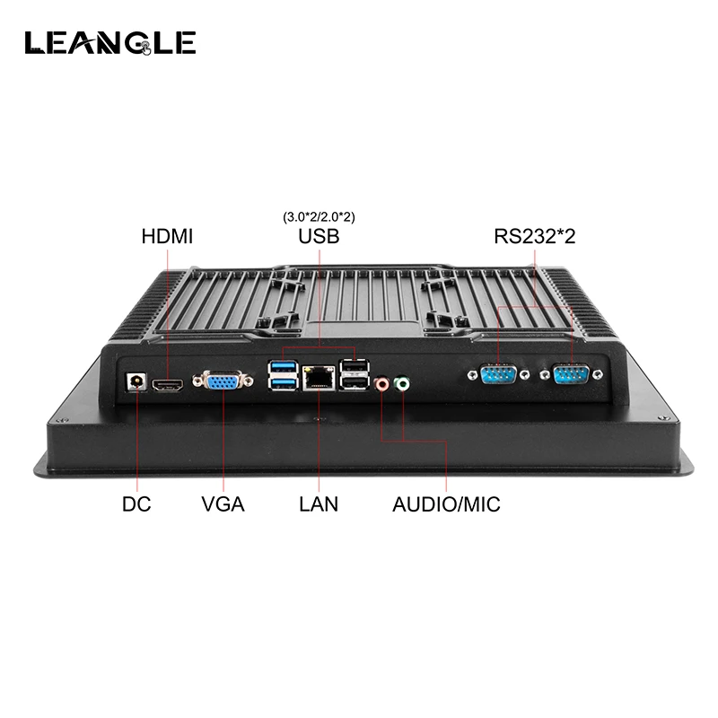 8/10/1/10/4/12/15/15/21,5/17//Zoll ip65 kapazitives Touchscreen-Embedded-Industrie-Panel-PC-LCD-Display