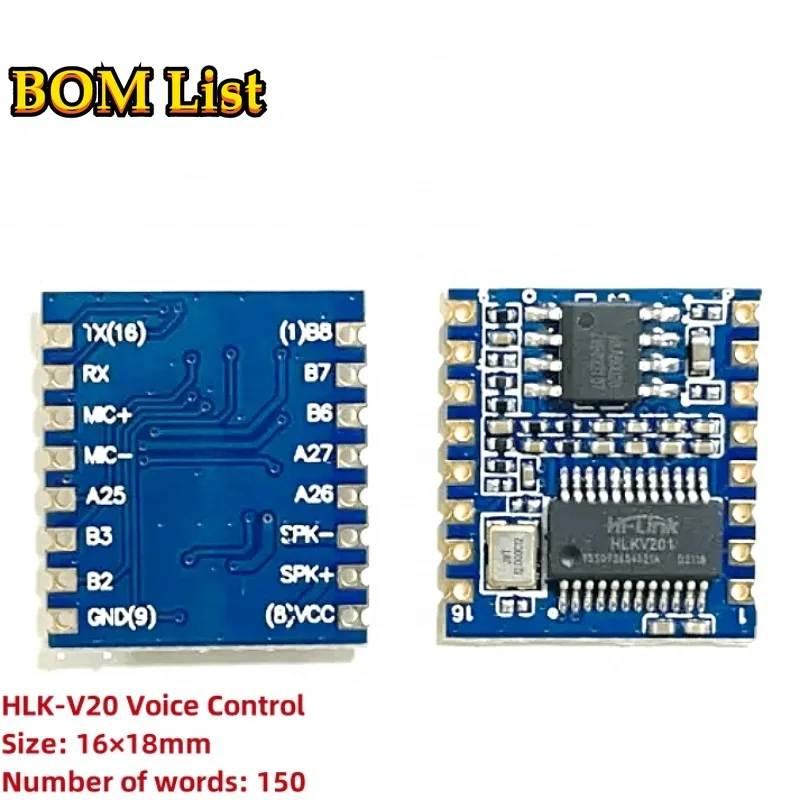 NEW HLK-V20 AI Offline Voice Control Wireless Module for Smart Home with 2MB Flash