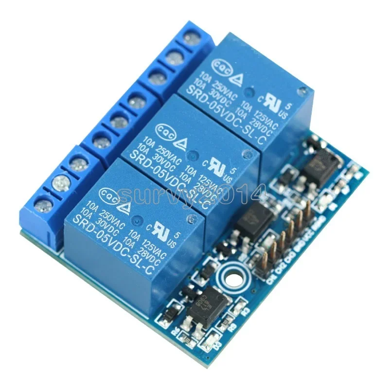 1PCS 3.3V 5V 3 Channel Relay Module 5mA With Optocoupler Isolation Compatible Signal For arduino Board Module